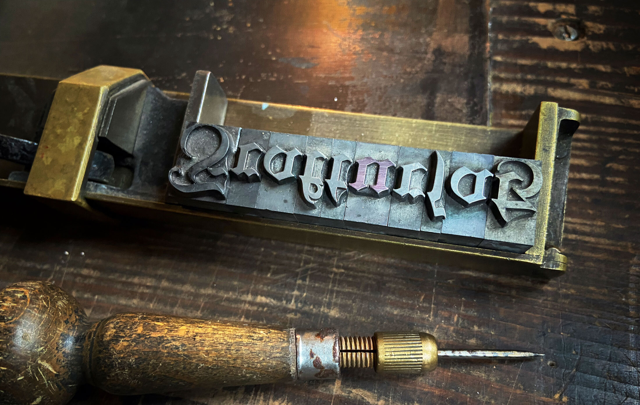 Letterpress-Kurs: Fraktursatz